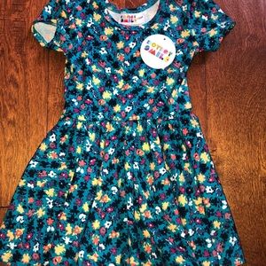 Dot dot smile dress 12/24 Cap BNWT